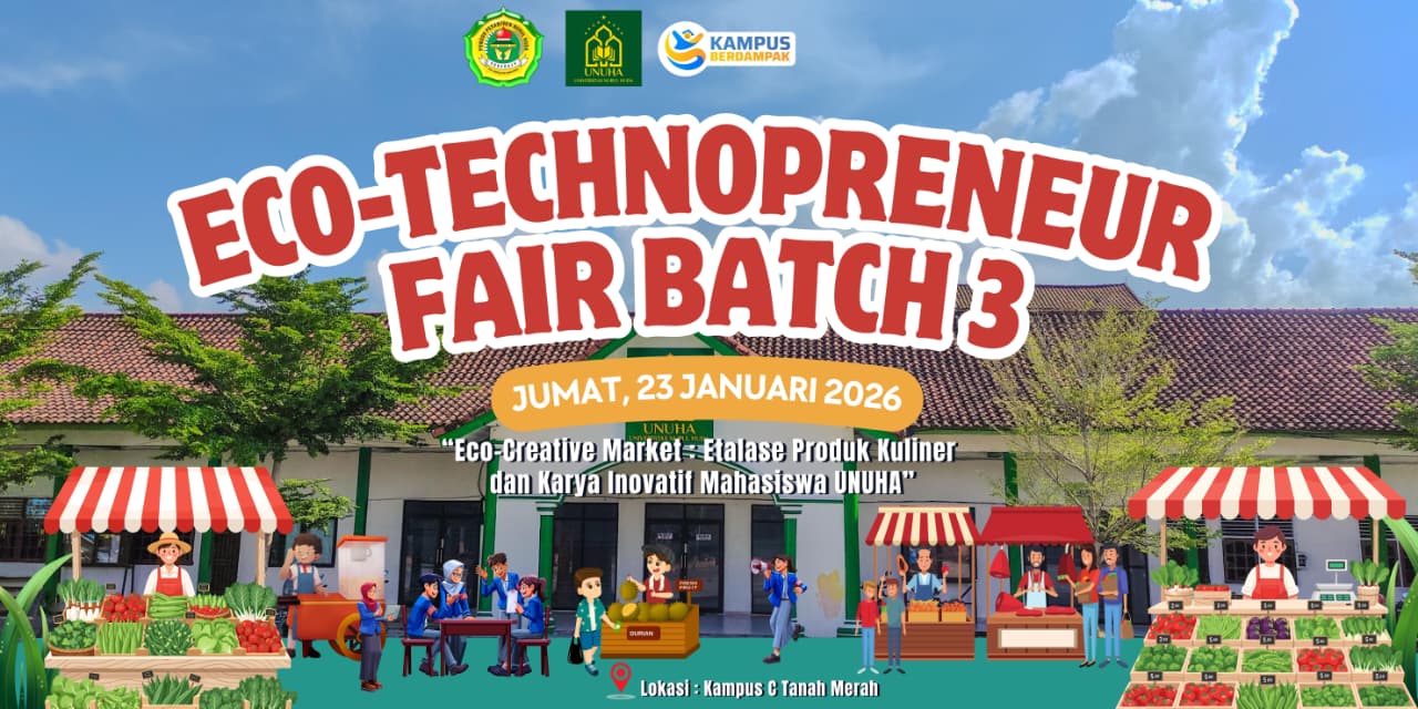 Mahasiswa PAI UNUHA Tampilkan Kreativitas Wirausaha dalam Eco-Technopreneur Fair Batch 3